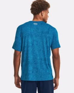 T-SHIRT A MANICA CORTA DA UOMO UNDER ARMOUR RUSH ENERGY PRINT VARSITY BLUE 1376792 0426