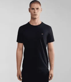 T-SHIRT A MANICA CORTA DA UOMO NAPAPIJRI SALIS SUM BLACK NP0A4H8D 041