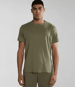 T-SHIRT A MANICA CORTA DA UOMO NAPAPIJRI SALIS SUM GREEN LICHEN NP0A4H8D GAE