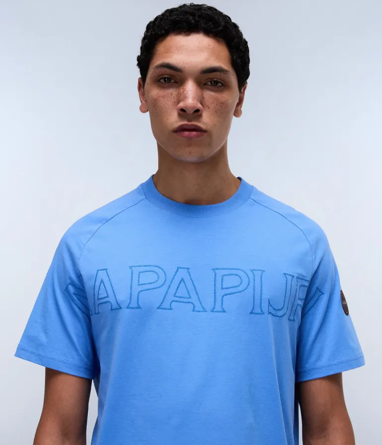 T-SHIRT A MANICA CORTA DA UOMO NAPAPIJRI S-AMBRA SS NP0A4IEG B2V