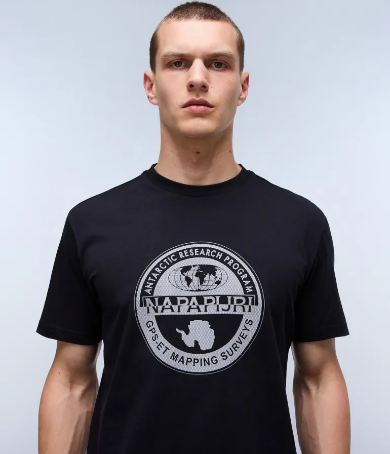 T-SHIRT A MANICA CORTA DA UOMO NAPAPIJRI S-BOLLO SS 2 NP0A4I3C 041
