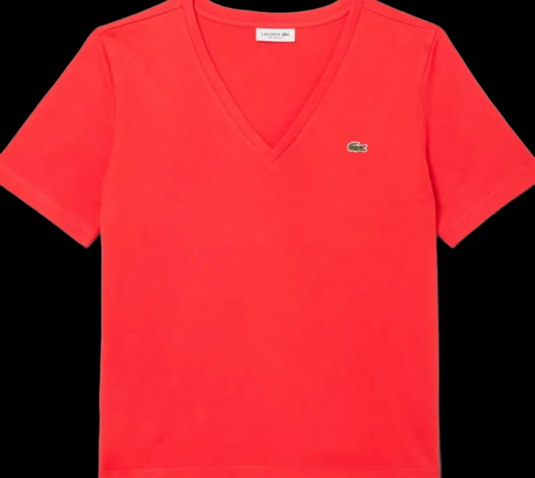 T-SHIRT A MANICA CORTA DA DONNA LACOSTE TF7300 ZBG