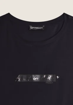 T-SHIRT A MANICA CORTA DA DONNA FREDDY F4WSDT4 N