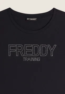 T-SHIRT A MANICA CORTA DA DONNA FREDDY F4WTRT1 N
