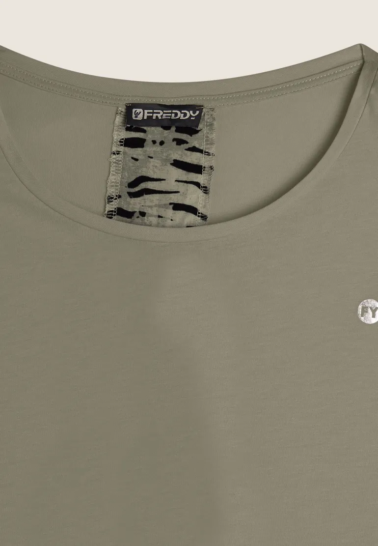 T-SHIRT A MANICA CORTA DA DONNA FREDDY S25WSLT1 VAN104