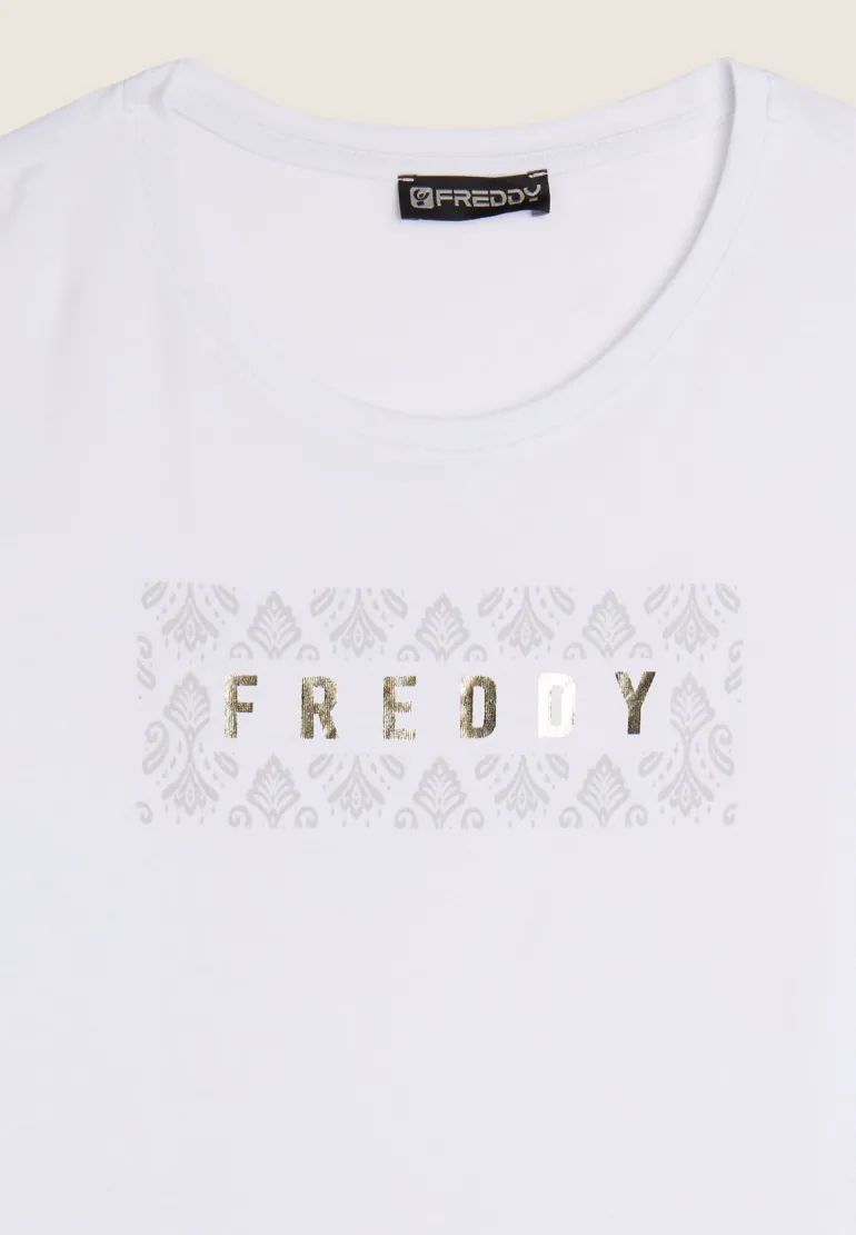 T-SHIRT A MANICA CORTA DA DONNA FREDDY S25WTRT3 W
