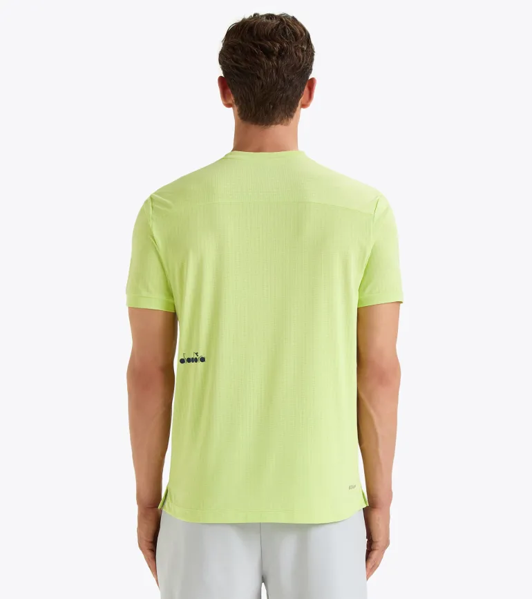 T-SHIRT A MANICA CORTA DA TENNIS DA UOMO DIADORA ICON SHADOW LIME 102.180780 70329