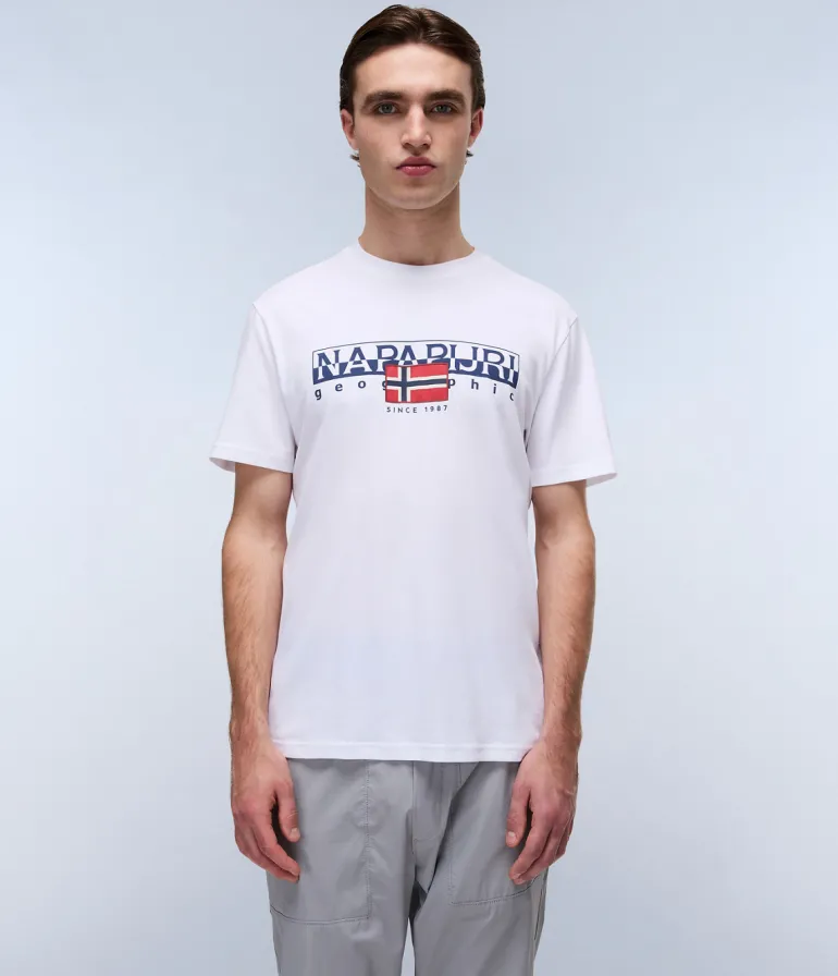 T-SHIRT A MANICA CORTA DA UOMO NAPAPIJRI S-AYLMER NP0A4HTO 002