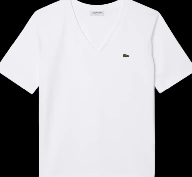 T-SHIRT A MANICA CORTA DA DONNA LACOSTE TF7300 001