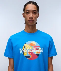 T-SHIRT A MANICA CORTA DA UOMO NAPAPIJRI S-VALDOR SS NP0A4IE6 B2W