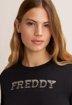 T-SHIRT A MANICA CORTA DA DONNA FREDDY S25WCRT2 N