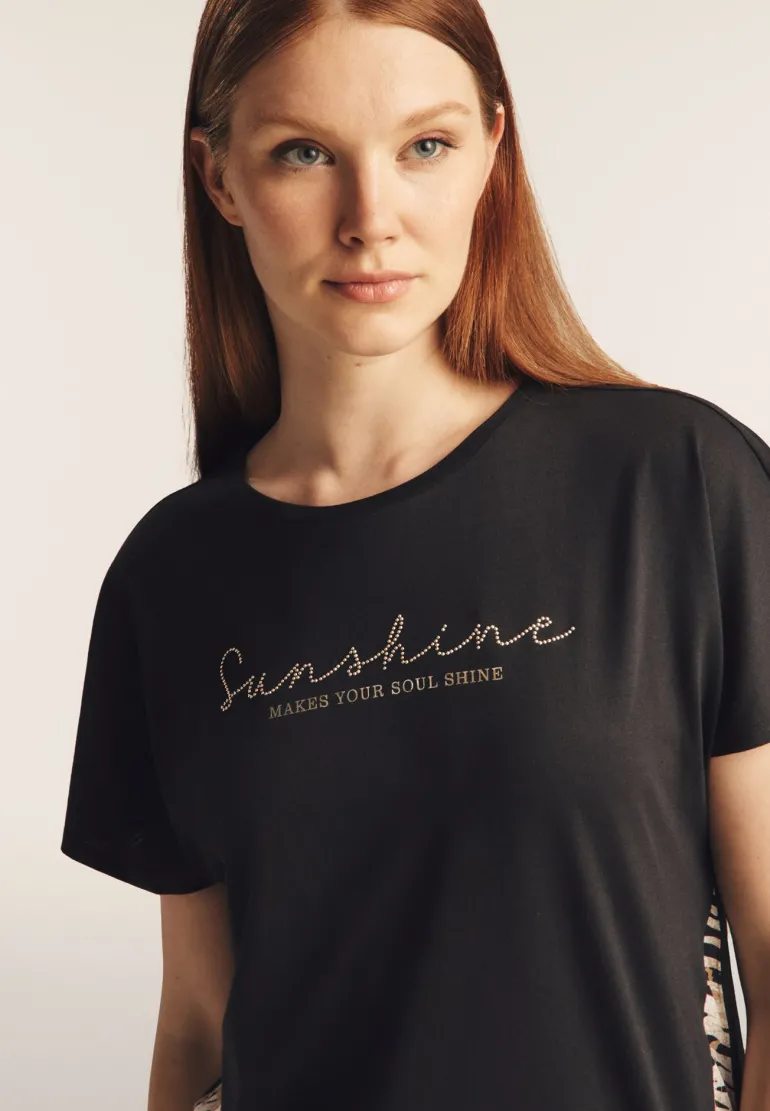 T-SHIRT A MANICA CORTA DA DONNA FREDDY S25WSLT2 NAN103