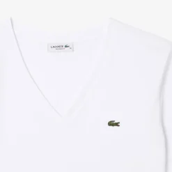 T-SHIRT A MANICA CORTA DA DONNA LACOSTE TF7300 001