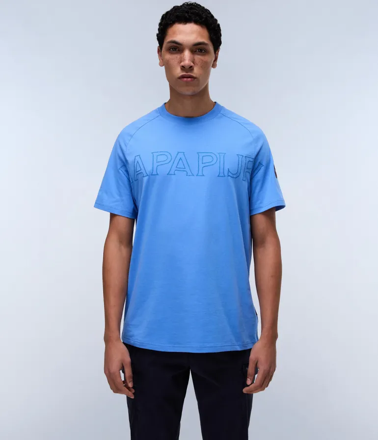 T-SHIRT A MANICA CORTA DA UOMO NAPAPIJRI S-AMBRA SS NP0A4IEG B2V