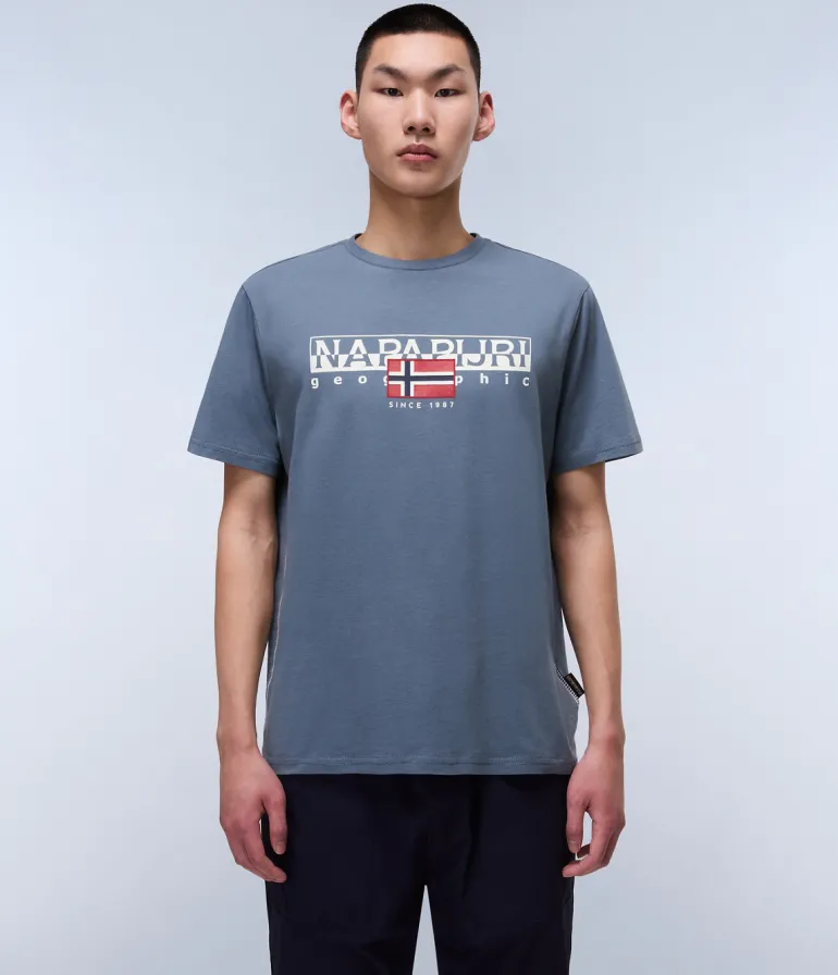 T-SHIRT A MANICA CORTA DA UOMO NAPAPIJRI S-AYLMER NP0A4HTO G1Y