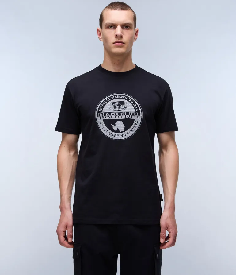 T-SHIRT A MANICA CORTA DA UOMO NAPAPIJRI S-BOLLO SS 2 NP0A4I3C 041