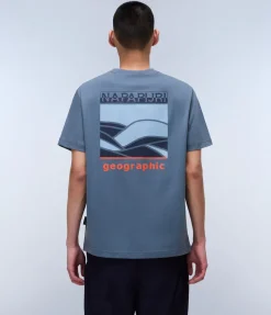 T-SHIRT A MANICA CORTA DA UOMO NAPAPIJRI S-SOVANA SS NP0A4IE4 G1Y
