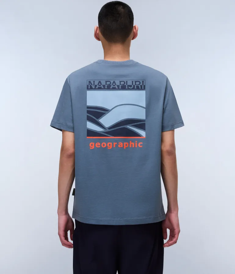 T-SHIRT A MANICA CORTA DA UOMO NAPAPIJRI S-SOVANA SS NP0A4IE4 G1Y