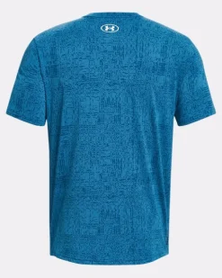 T-SHIRT A MANICA CORTA DA UOMO UNDER ARMOUR RUSH ENERGY PRINT VARSITY BLUE 1376792 0426