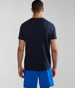 T-SHIRT A MANICA CORTA DA UOMO NAPAPIJRI SALIS SUM BLU MARINE NP0A4H8D 176