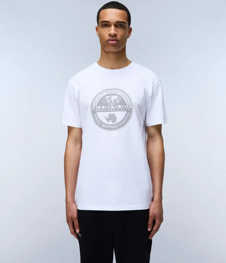 T-SHIRT A MANICA CORTA DA UOMO NAPAPIJRI S-BOLLO SS 2 NP0A4I3C 002