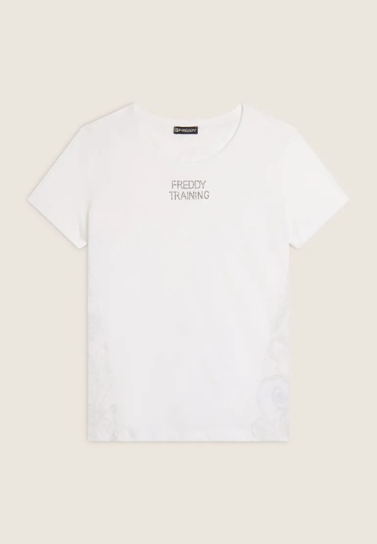 T-SHIRT A MANICA CORTA DA DONNA FREDDY F4WTRT2 WPSL4