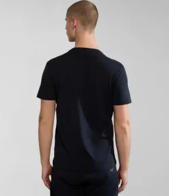 T-SHIRT A MANICA CORTA DA UOMO NAPAPIJRI SALIS SUM BLAC NP0A4H8D 041