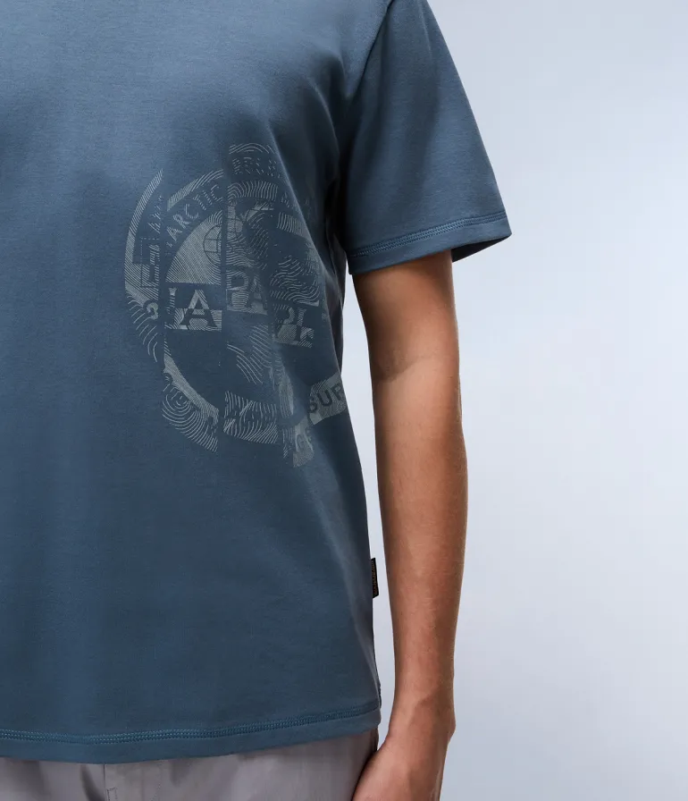 T-SHIRT A MANICA CORTA DA UOMO NAPAPIJRI S-VANNI PRT SS NP0A4IEA G1Y