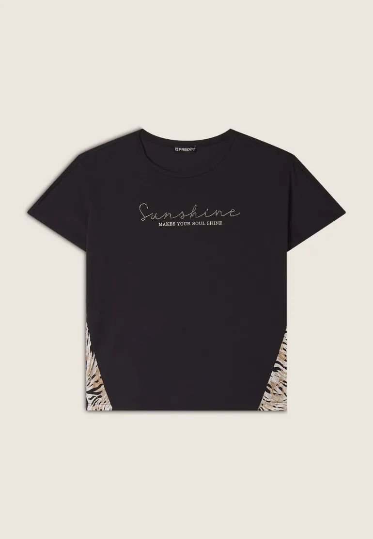 T-SHIRT A MANICA CORTA DA DONNA FREDDY S25WSLT2 NAN103