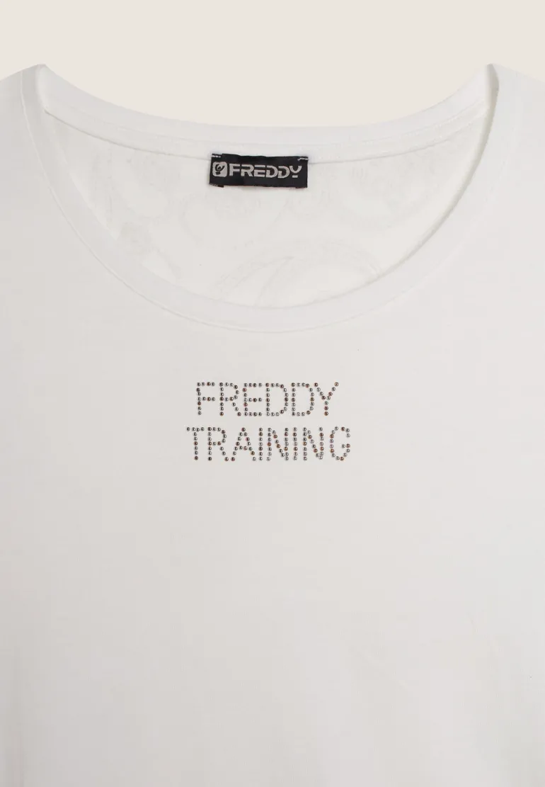 T-SHIRT A MANICA CORTA DA DONNA FREDDY F4WTRT2 WPSL4