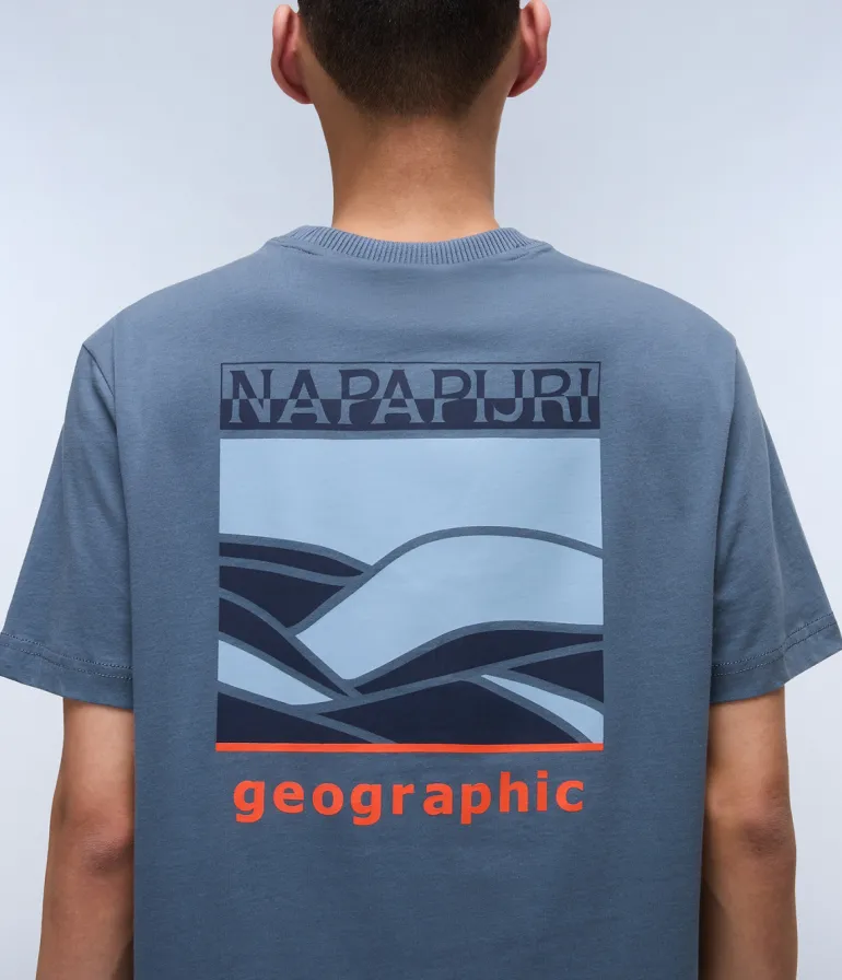 T-SHIRT A MANICA CORTA DA UOMO NAPAPIJRI S-SOVANA SS NP0A4IE4 G1Y