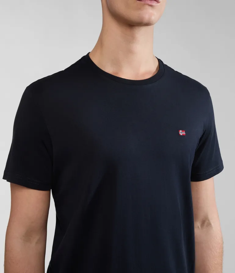 T-SHIRT A MANICA CORTA DA UOMO NAPAPIJRI SALIS SUM BLAC NP0A4H8D 041