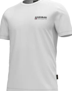 T-SHIRT A MANICA CORTA DA UOMO NAPAPIJRI S-KASBA BRIGHT WHITE NP0A4HQQ 002