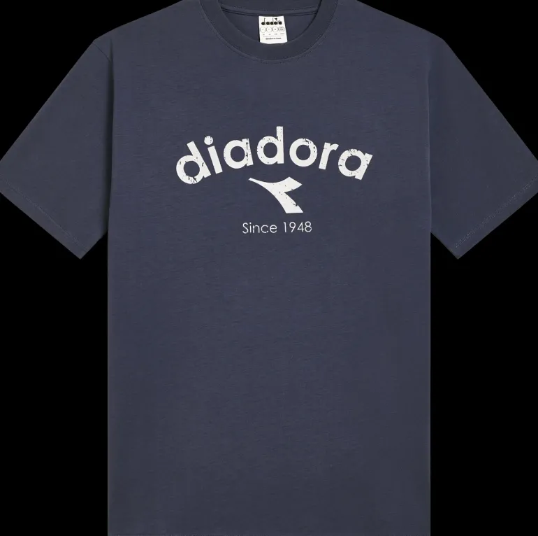 T-SHIRT A MANICA CORTA DIADORA ATHL. LOGO BLUE DENIM 502.180635 60065