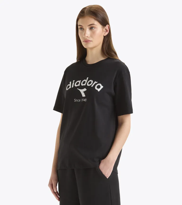 T-SHIRT A MANICA CORTA DIADORA ATHL. LOGO BLACK 502.180635 80013