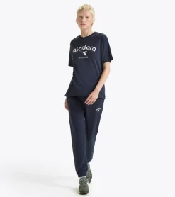 T-SHIRT A MANICA CORTA DIADORA ATHL. LOGO BLUE DENIM 502.180635 60065