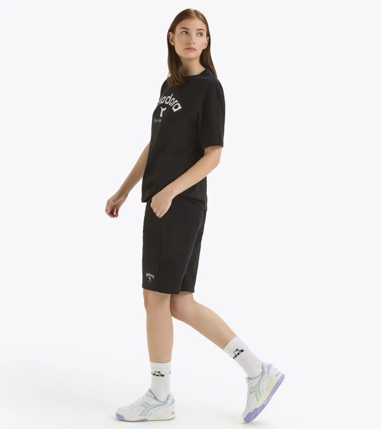 T-SHIRT A MANICA CORTA DIADORA ATHL. LOGO BLACK 502.180635 80013