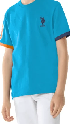 T-SHIRT A MANICA CORTA JUNIOR US POLO PALM 49351 CAAD 67369 330