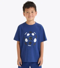T-SHIRT A MANICA CORTA JUNIOR DIADORA LOGO SALTIRE NAVY 102.180953 60024
