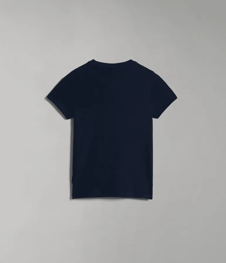 T-SHIRT A MANICA CORTA JUNIOR NAPAPIJRI SALIS 2 BLU MARINE NP0A4GEH 176