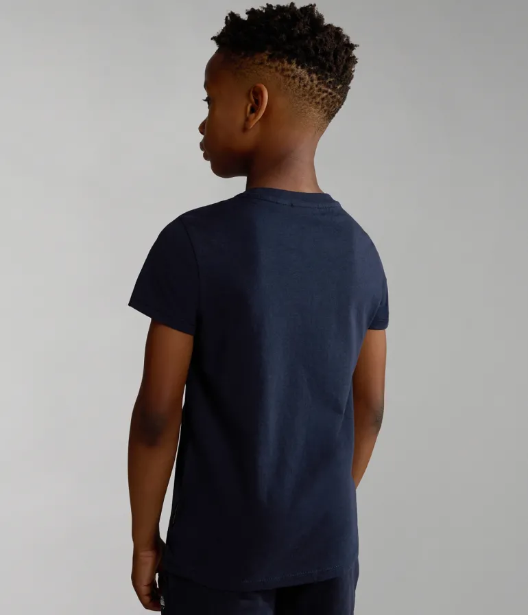 T-SHIRT A MANICA CORTA JUNIOR NAPAPIJRI SALIS 2 BLU MARINE NP0A4GEH 176