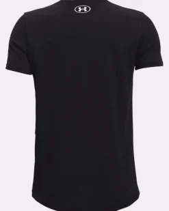 T-SHIRT A MANICA CORTA JUNIOR UNDER ARMOUR SPORTSTYLE LOGO BLACK 1363282 0001