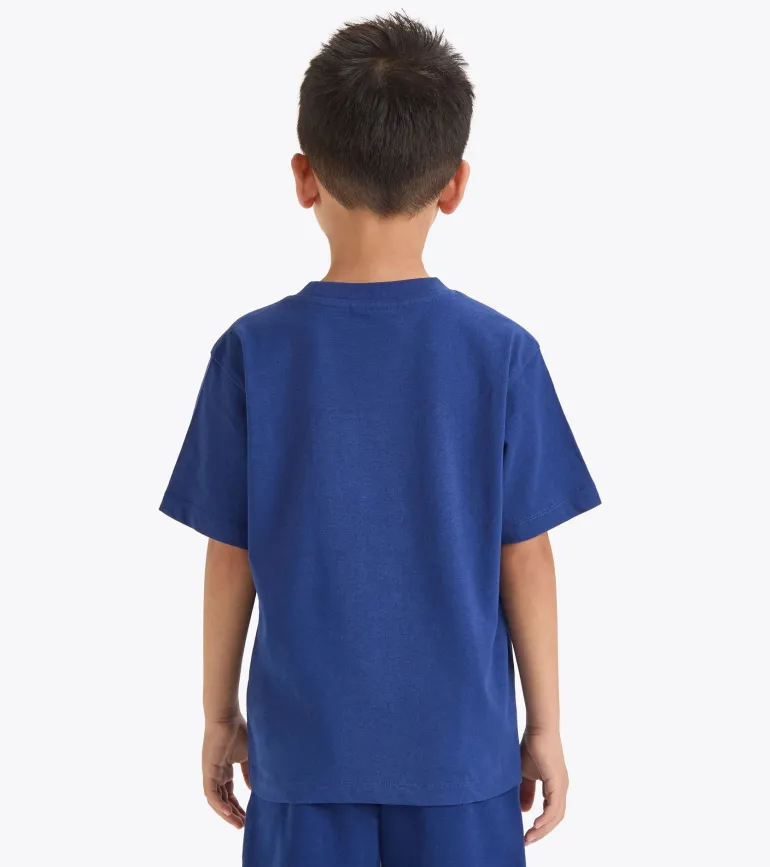 T-SHIRT A MANICA CORTA JUNIOR DIADORA LOGO SALTIRE NAVY 102.180953 60024