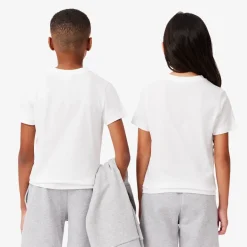 T-SHIRT A MANICA CORTA JUNIOR LACOSTE TJ1122 001