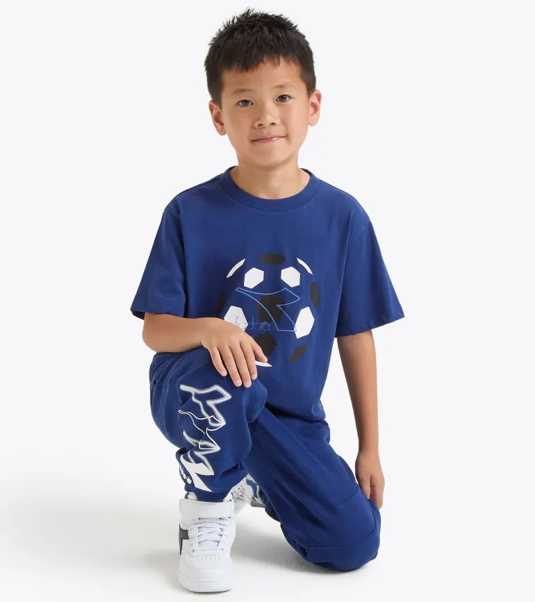 T-SHIRT A MANICA CORTA JUNIOR DIADORA LOGO SALTIRE NAVY 102.180953 60024