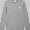 T-SHIRT A MANICA LUNGA DA UOMO DIADORA CHROMIA HIGH RISE MELANGE - 102.178846 D0541
