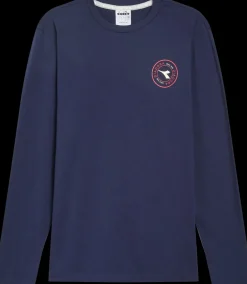 T-SHIRT A MANICA LUNGA DA UOMO DIADORA ESS. SPORTS CLASSIC NAVY 102.181185 60062
