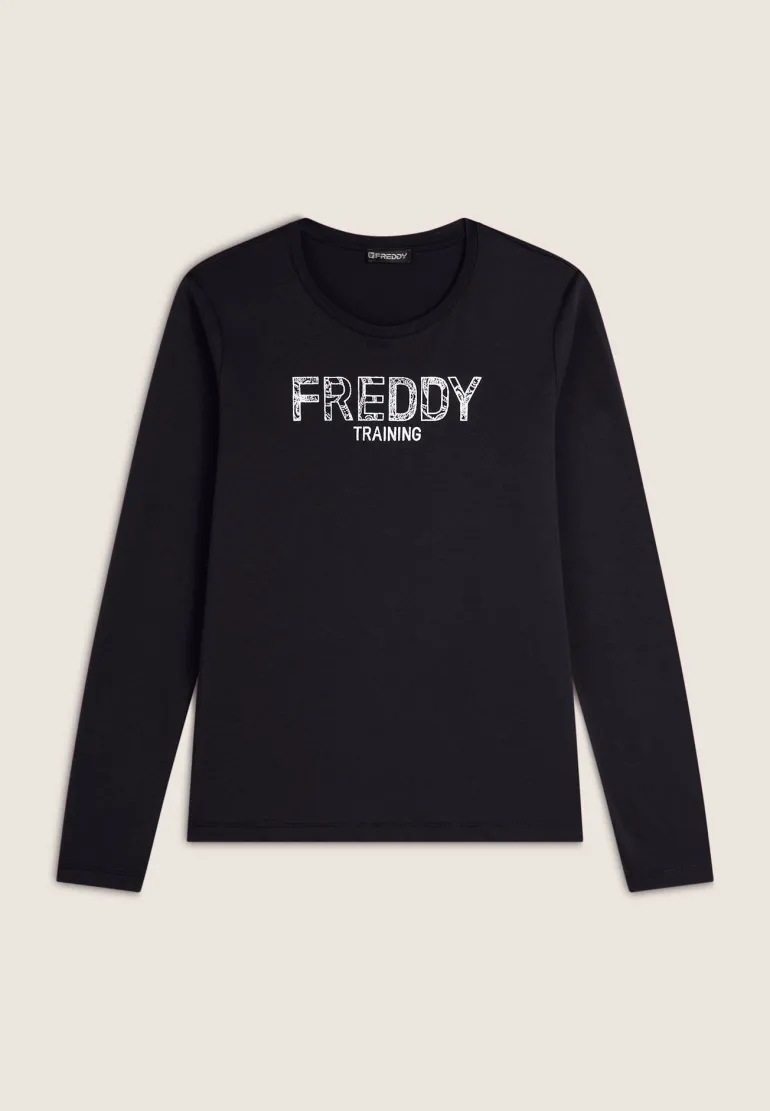 T-SHIRT A MANICA LUNGA DA DONNA FREDDY F4WTRT4 N