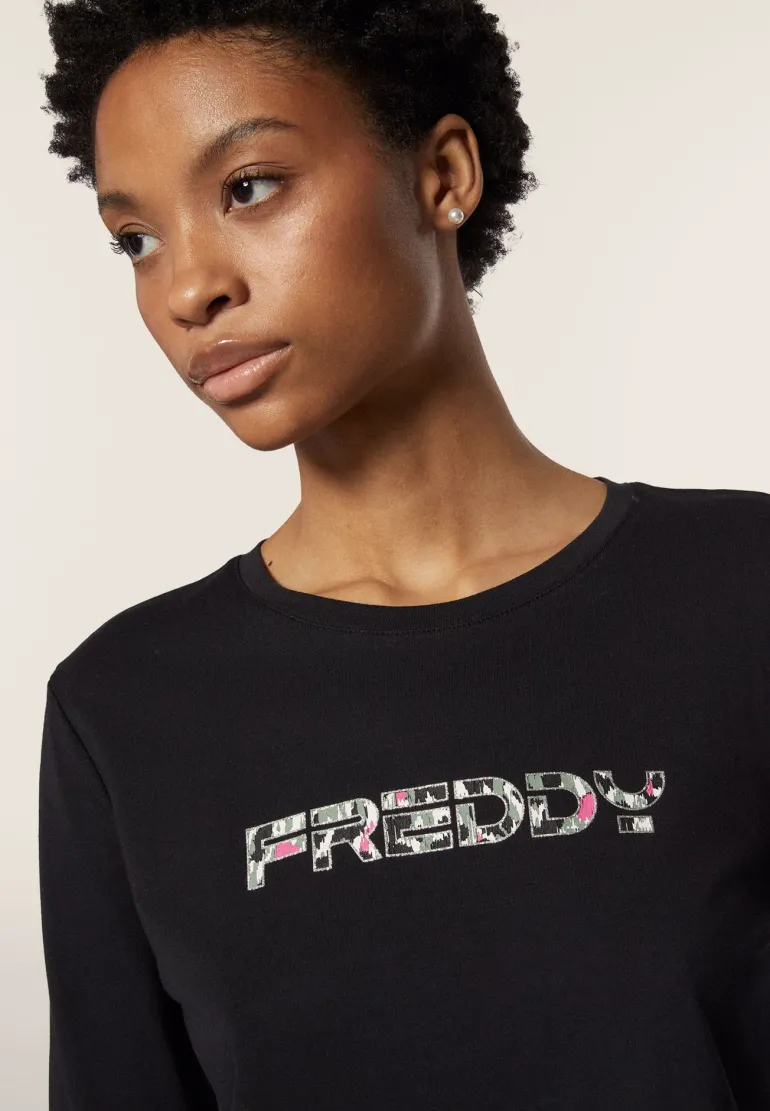 T-SHIRT A MANICA LUNGA DA DONNA FREDDY F4WMVT3 N