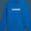 T-SHIRT A MANICA LUNGA JUNIOR NAPAPIJRI K S-BOX LS 1 BLUE CLASSIC NP0A4GNI B2I
